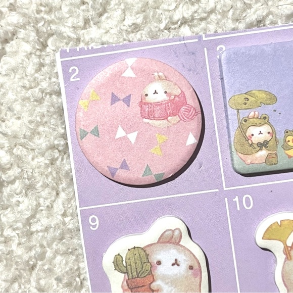 🏷️ Molang kawaii bunny sticky note set of 6 - Picture 2 of 7